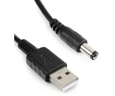 Spacetronik USB į DC 2.5/5.5 maitinimo adapterio laidas, 100 cm