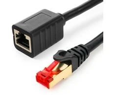 Spacetronik Kabelis LAN ilgintuvas CAT7 juoda 1m