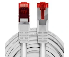 Spacetronik RJ45 CAT 6 S/FTP kabelis AWG27 LSZH, baltas, 10 m