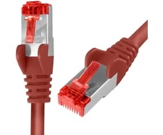 Spacetronik Kabelis RJ45 CAT 6 S/FTP AWG27 LSZH raudona 3m