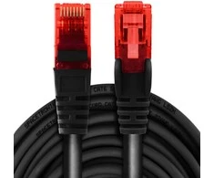 Spacetronik Kabelis RJ45 CAT 6 U/UTP AWG24 juoda 10m