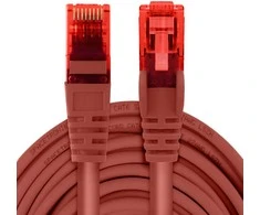 Spacetronik Kabelis RJ45 CAT 6 U/UTP AWG24 raudona 15m