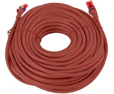 Spacetronik Kabelis RJ45 CAT 6 U/UTP AWG24 raudona 25m