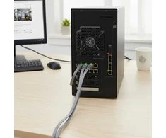 Spacetronik RJ45 CAT 6a U/UTP AWG32 plokščias baltas kabelis 20 m