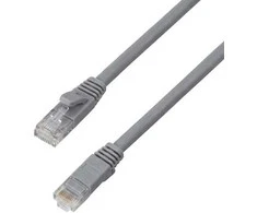 Spacetronik RJ45 CAT 6a U/UTP AWG32 plokščias pilkas kabelis 7 m