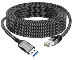 Spacetronik USB-A gigabito tinklo plokštė, 1 m adapterio laidas