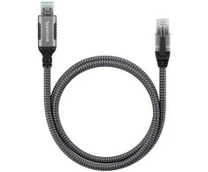 Spacetronik USB-A gigabito tinklo plokštė, 3 m adapterio laidas