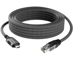 Spacetronik USB-C gigabito tinklo plokštė, 8 m adapterio laidas