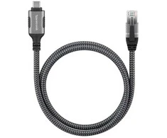 Spacetronik USB-C gigabito tinklo plokštė, 0,5 m adapterio laidas