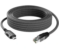 Spacetronik USB-C gigabito tinklo plokštė, 1,5 m adapterio laidas