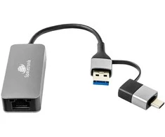 Spacetronik Karta LAN 2.5Gbps adapter USB-C USB 3.0 na RJ45