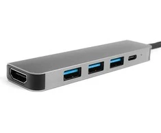 Spacetronik Kelių prievadų SPU-M12 USB-C HDMI USB 3.0 SPU-M12