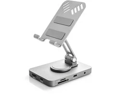 Spacetronik Kelių prievadų USB-C 10in1 telefono stovas SPE-PB03