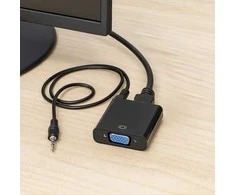 Spacetronik HDMI į VGA + garso keitiklis SPH-VA02, juodas