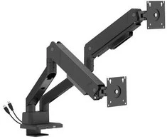 Spacetronik Laikiklis na 2 monitory SPAG123 su portami USB SPAG123