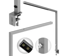 Spacetronik GLOW D22 Pro sidabrinė šoninė LED stalinė lempa