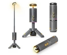 Spacetronik 1Mii R7 kempingo lempa su „Bluetooth“ garsiakalbiu