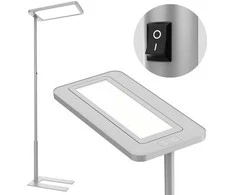 Spacetronik Pastatomas LED toršeras GLOW D20 sidabrinis