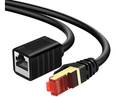 Spacetronik LAN kabelis CAT7 ilgintuvas, juodas, 10 m