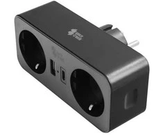 Spacetronik Maitinimo blokas 2xAC 1xUSB 1xUSB-C SPS-PS01B
