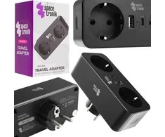 Spacetronik Maitinimo blokas 2xAC 1xUSB 1xUSB-C SPS-PS01B