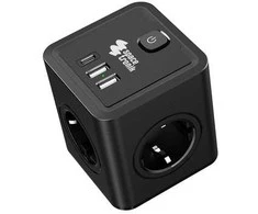 Spacetronik Maitinimo blokas 4xAC 2xUSB 1xUSB-C SPS-C03B