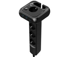 Spacetronik Maitinimo blokas 4xAC 2xUSB 1xUSB-C SPS-PS02B