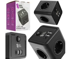 Spacetronik Maitinimo blokas 4xAC 2xUSB 1xUSB-C SPS-C03B