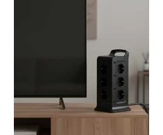 Spacetronik Bokštinis maitinimo lizdas 12xAC 2xUSB 1xUSB-C B