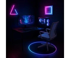 Spacetronik Guminis apsauginis kilimėlis po kėde SPB047 RGB D100cm