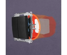 Spacetronik Mini Switch SMART WiFI Tuya 3 elektrinis jungiklis