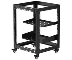 Spacetronik Mobilus serverių stelažas 19" Open Rack Pro-12U