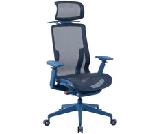 Ergonominė tinklinė biuro kėdė Spacetronik SPC-CLOUD-02, tamsiai mėlyna, 3D porankiai