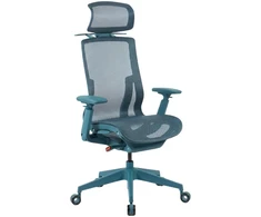 Ergonominė tinklinė biuro kėdė Spacetronik, 3D porankiai, turkio spalvos