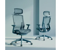 Ergonominė tinklinė biuro kėdė Spacetronik, 3D porankiai, turkio spalvos