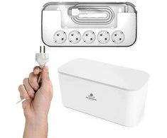 Spacetronik Organizer BOX įkrovimo stotelė su 5xAC 3xUSB juostele