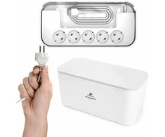 Spacetronik Organizer BOX įkrovimo stotelė su 5xAC 3xUSB juostele