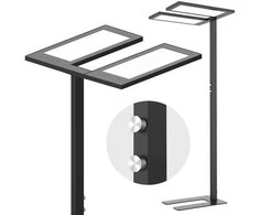 Spacetronik GLOW D24 Pro dvigubas LED toršeras, juodas