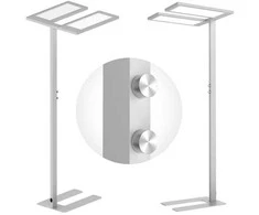 Spacetronik GLOW D24 Pro dvigubas LED toršeras, baltas