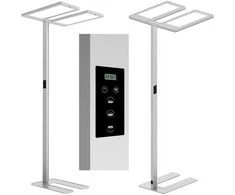 Spacetronik GLOW D24 Pro Auto dvigubas toršeras, baltas