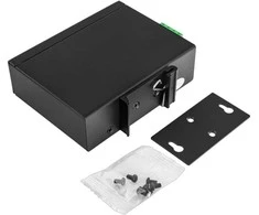 Šakotuvas Spacetronik Pramoninis PoE jungiklis 4x 10/100M + 1x RJ45 Uplink