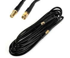 Spacetronik Antenos laidas, SMA kištukas, SMA lizdas LMR240, 10 m