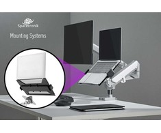 Spacetronik Reguliuojamas nešiojamojo kompiuterio laikiklis, tvirtinamas prie angų VES SPB002B 10