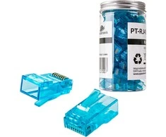 Spacetronik RJ45 kištukas, praėjimo kat.6 UTP PT-RJ456UB-1 100 vnt.