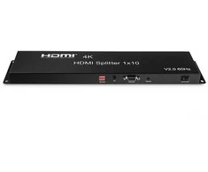 Spacetronik 1x10 SPH-RS110_V20 4K 60 Hz HDR HDMI skirstytuvas