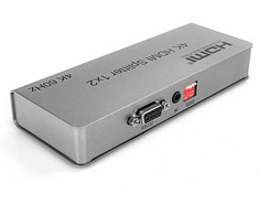 Spacetronik HDMI skirstytuvas 1x2 SPH-RS102_V46 4K 60 Hz CEC