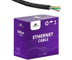 Spacetronik Skrętka CAT5e U/UTP AWG24 CU POE PVC+PE Fca 305m