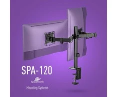 Šarnyrinis stalo laikiklis 2 Spacetronik SPA-120 monitoriams