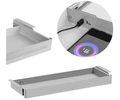 „Spacetronik SPB172“ pilkas XL dydžio USB stalo stalčius