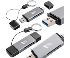 Spacetronik SPU-CR06 SD kortelių skaitytuvas USB-A i USB-C